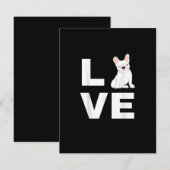 Ik hou van mijn Franse Bulldog Hondenliefhebber Gi Bedankkaart (Voorkant / Achterkant)