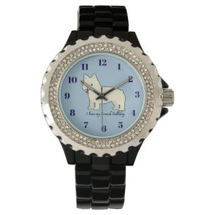 Ik hou van mijn Franse Bulldog Horloge