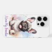 Ik hou van mijn Franse Bulldog iPhone Hoesje (Achterkant horizontaal)