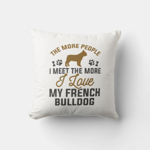 Ik hou van mijn Franse Bulldog Kussen