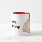 Ik hou van mijn Franse Bulldog Mok (Midden)