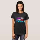 Ik hou van mijn Franse leraar Frans student T-shirt (Voorkant volledig)
