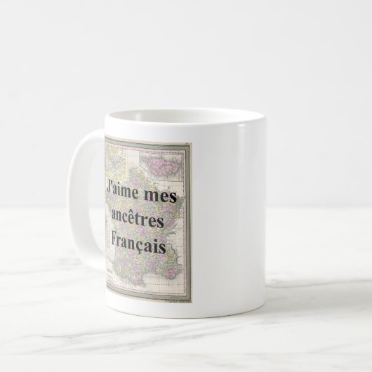 Ik hou van mijn Franse Mok van Ancestoren (Voorkant links)