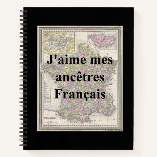 Ik hou van mijn Franse voorouders | Hard Hoesjes N Notitieboek (Voorkant)