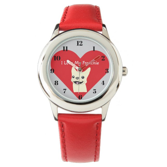 Ik hou van mijn Frenchie,  Horloge (Voorkant)