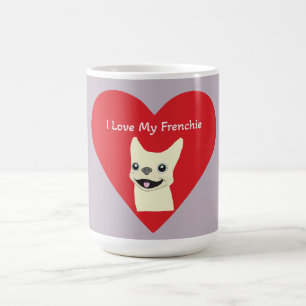 Ik hou van mijn Frenchie, Lavender Koffiemok