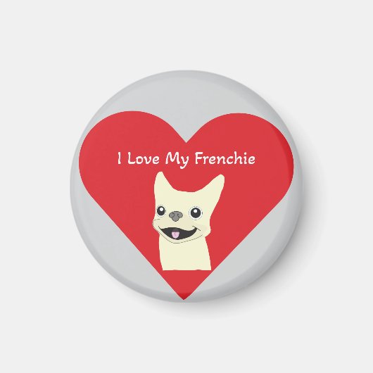 Ik hou van mijn Frenchie, Lavender Magneet (Voorkant)