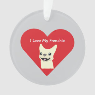 Ik hou van mijn Frenchie, Lavender Ornament