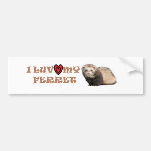Ik hou van mijn fret bumpersticker (Voorkant)