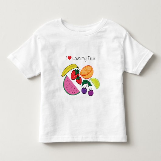 Ik hou van mijn fruit... kinder shirts (Voorkant)