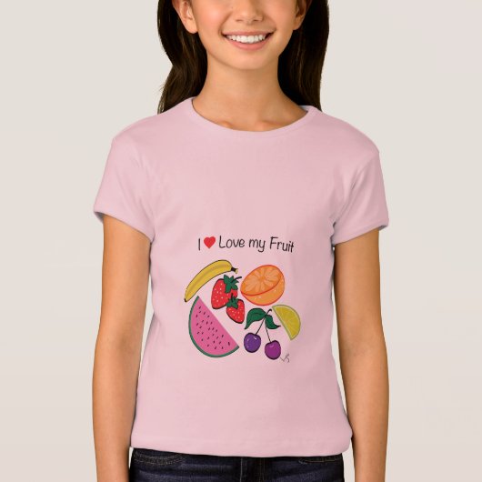 Ik hou van mijn fruit... t-shirt (Voorkant)