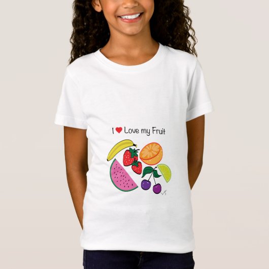 Ik hou van mijn fruit... t-shirt (Voorkant)
