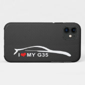 Ik hou van mijn G35 Case-Mate iPhone Case (Achterkant (horizontaal))