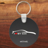 Ik hou van mijn G35 Sleutelhanger (Voorkant)