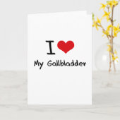 Ik hou van mijn galblaas kaart (Gele Bloem)