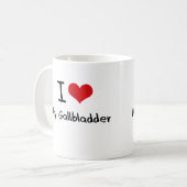 Ik hou van mijn galblaas koffiemok (Voorkant links)