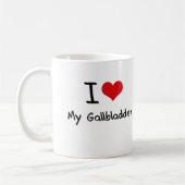 Ik hou van mijn galblaas koffiemok (Links)