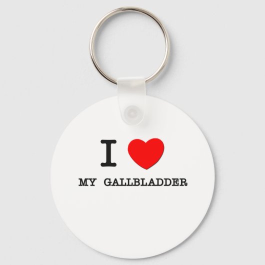 Ik hou van mijn galblaas sleutelhanger (Voorkant)