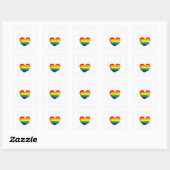 Ik hou van mijn Gay Daughter Gay Pride Flag Queer  Vierkante Sticker (Vel)