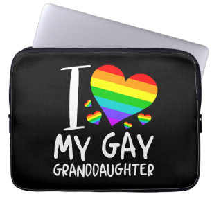 Ik hou van mijn gay kleindochter LGBT maand famili Laptop Sleeve