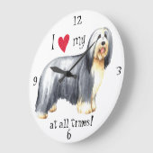 Ik hou van mijn gedekte collie grote klok (Hoek)