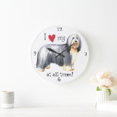Ik hou van mijn gedekte collie grote klok (Huis)