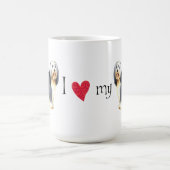 Ik hou van mijn gedekte collie koffiemok (Center)