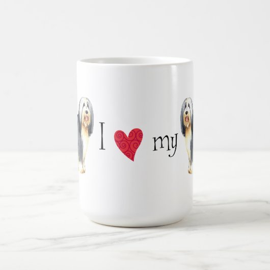 Ik hou van mijn gedekte collie koffiemok (Center)