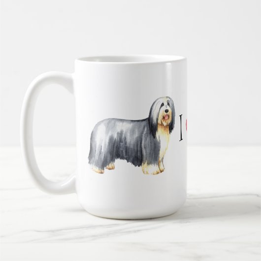 Ik hou van mijn gedekte collie koffiemok (Links)