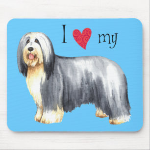 Ik hou van mijn gedekte collie muismat