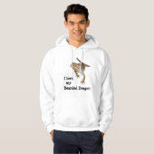 Ik hou van mijn gedekte draak hoodie (Voorkant volledig)