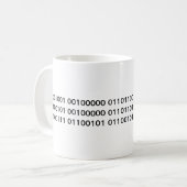 Ik hou van mijn geek! in binaire code koffiemok (Voorkant links)