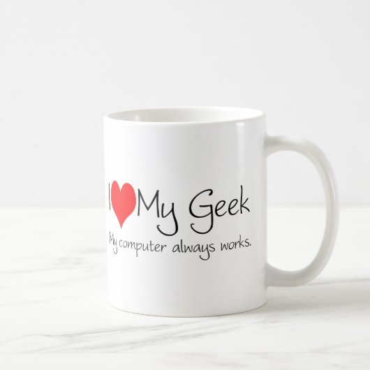 Ik hou van mijn geek koffiemok (Rechts)