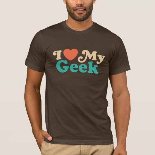 Ik hou van mijn geek t-shirt (Voorkant)
