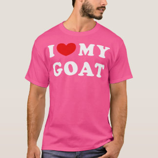 Ik hou van mijn geit Ik hart mijn geit T-shirt
