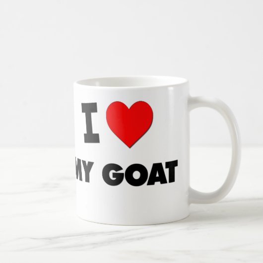 Ik hou van mijn geit koffiemok (Rechts)