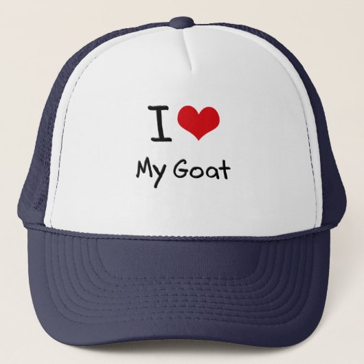 Ik hou van mijn geit trucker pet (Voorkant)