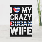 Ik hou van mijn gekke Cubaanse vrouw, grappige man Kaart (Voorkant)