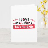 Ik hou van mijn gekke vriend kaart (Gele Bloem)