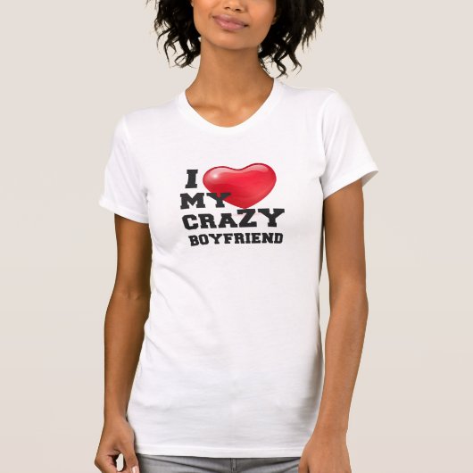 Ik hou van mijn gekke vriend t-shirt (Voorkant)