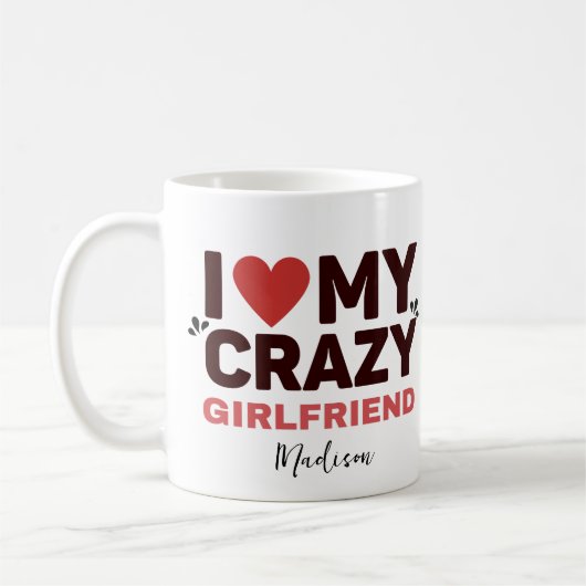 Ik hou van mijn gekke Vriendin Koffiemok (Links)