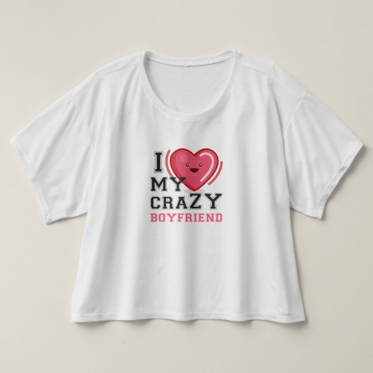 ik hou van mijn gekke vriendin t-shirt (Design voorkant)