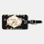 Ik hou van mijn geld in mijn dromen waar ik kan. bagagelabel (Voorkant horizontaal)