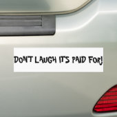 Ik hou van mijn geld voor de auto. bumpersticker (Op auto)