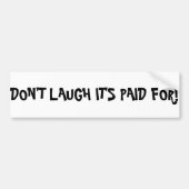 Ik hou van mijn geld voor de auto. bumpersticker (Voorkant)