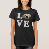 Ik hou van mijn gele lab hoodie labrador retriever t-shirt (Voorkant)
