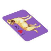 Ik hou van mijn gele lab magneet (Rechterzijde)