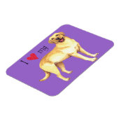 Ik hou van mijn gele lab magneet (Linkerzijde)