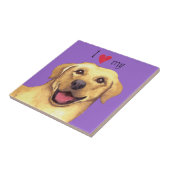 Ik hou van mijn gele lab tegeltje (Zijkant)