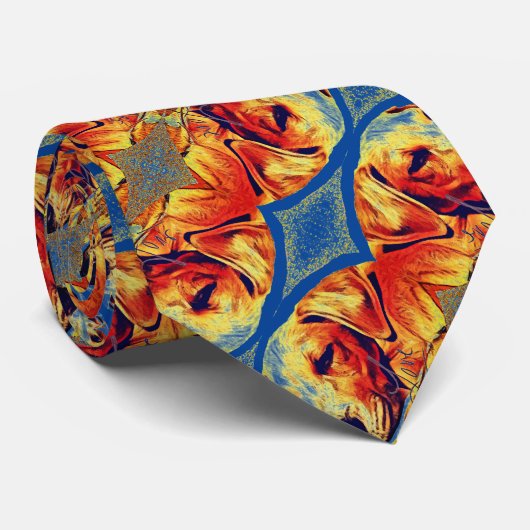 Ik hou van mijn gele labrador hond stropdas (Opgerold)